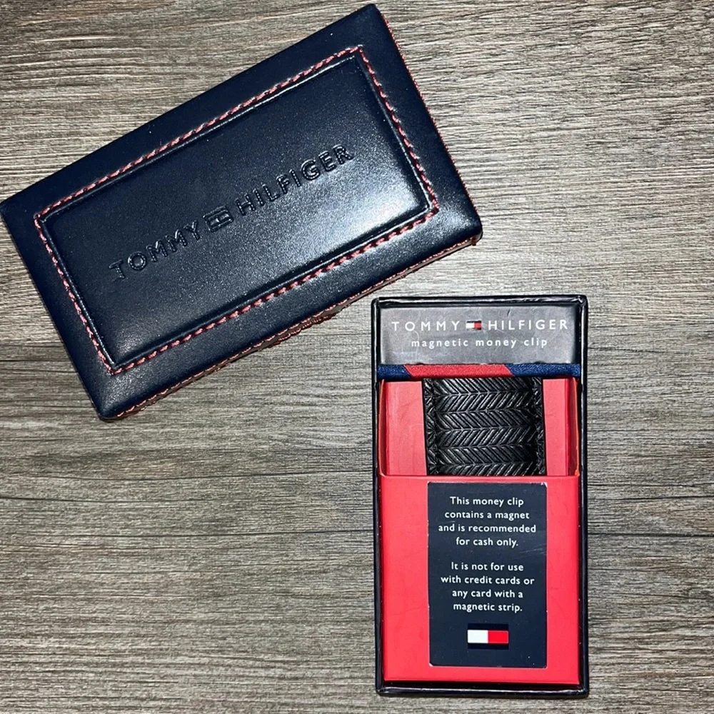 Tommy Hilfiger money clip mens gift holiday bday xmas